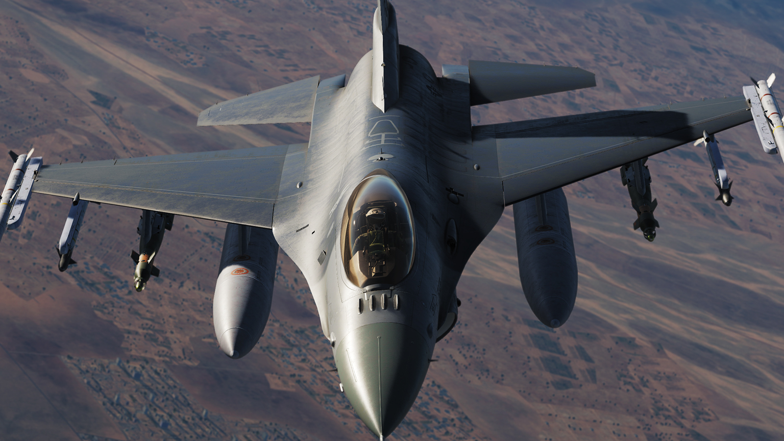 DCS F-16C Viper im Flug